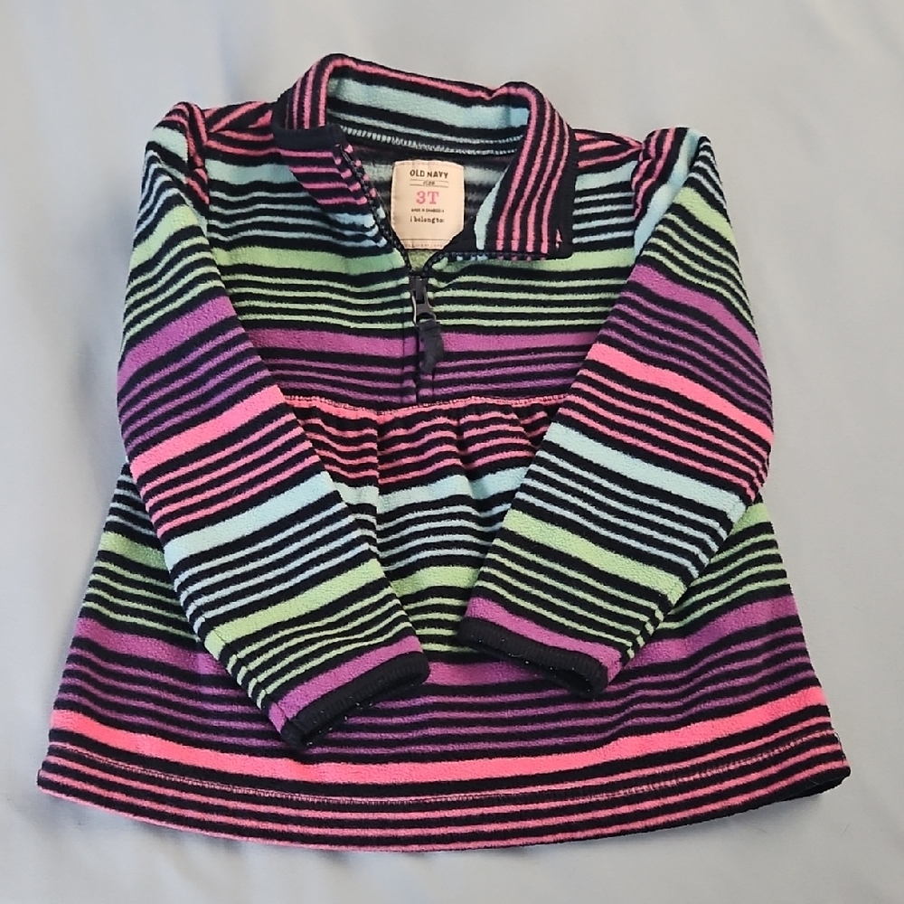 Striped Multicolor Toddler Dress